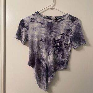 Blue Tie Dye Top